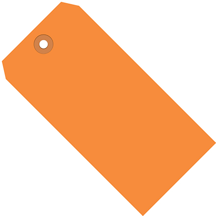 3 <span class='fraction'>3/4</span> x 1 <span class='fraction'>7/8</span>" Orange 13 Pt. Shipping Tags