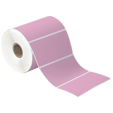 4 x 3" Pink Desktop DIrect Thermal Label